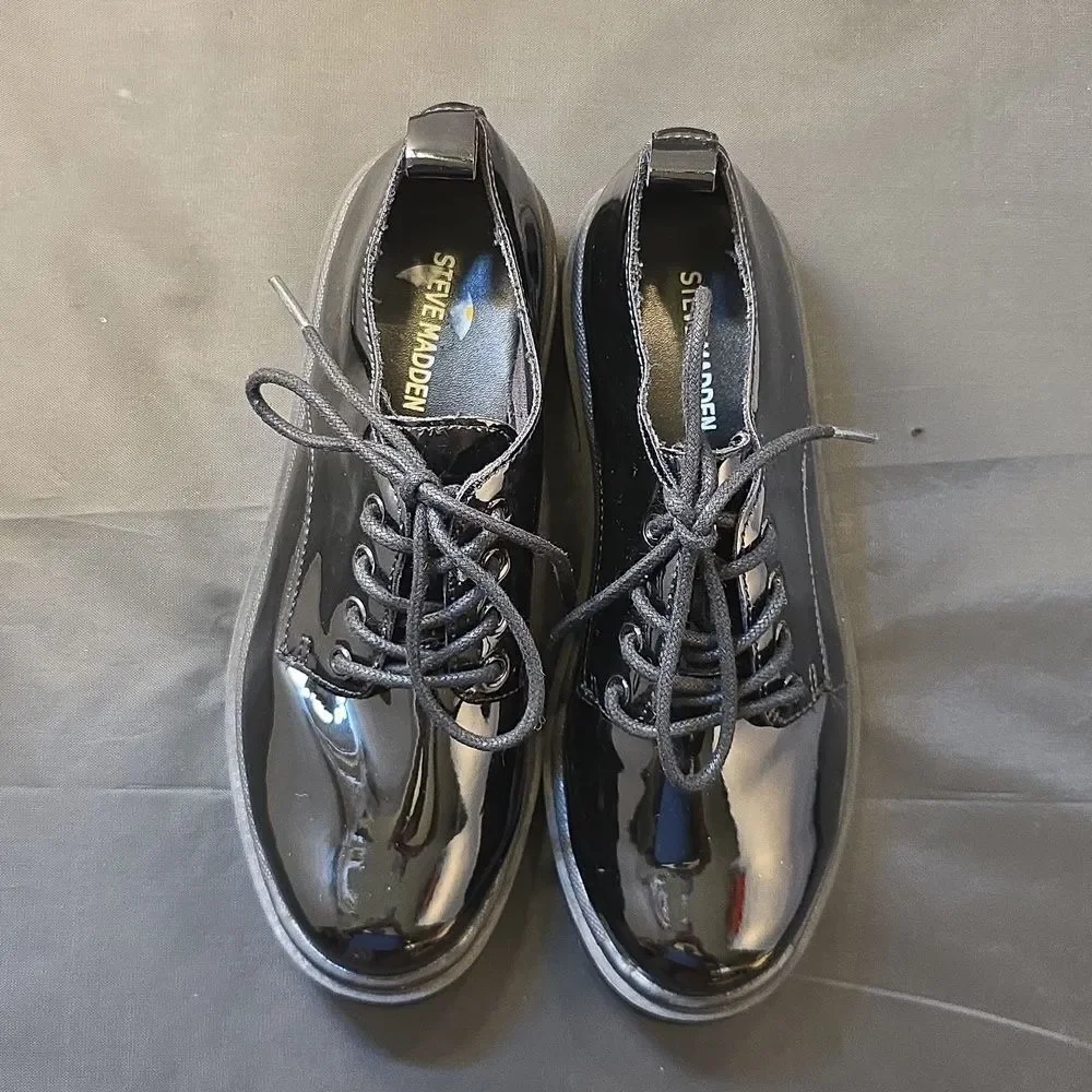 BRAND NEW STEVE MADDEN LACE-UP PLAFORM GIRLD LOAFER G1